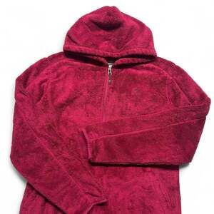 Nike acg burgundy sherpa fleece
